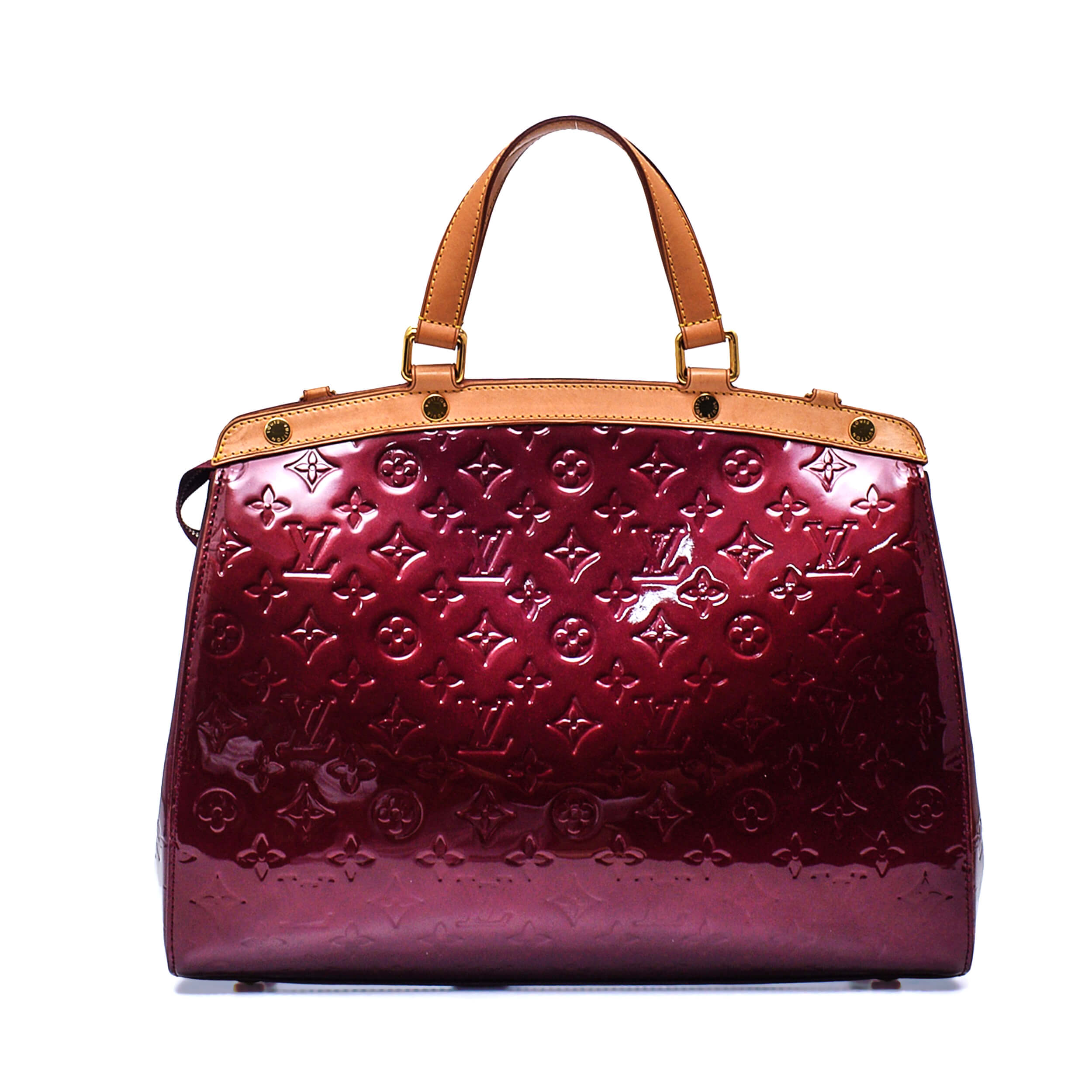 Louis Vuitton - Rouge Fauviste Monogram Vernis Brea MM Bag 